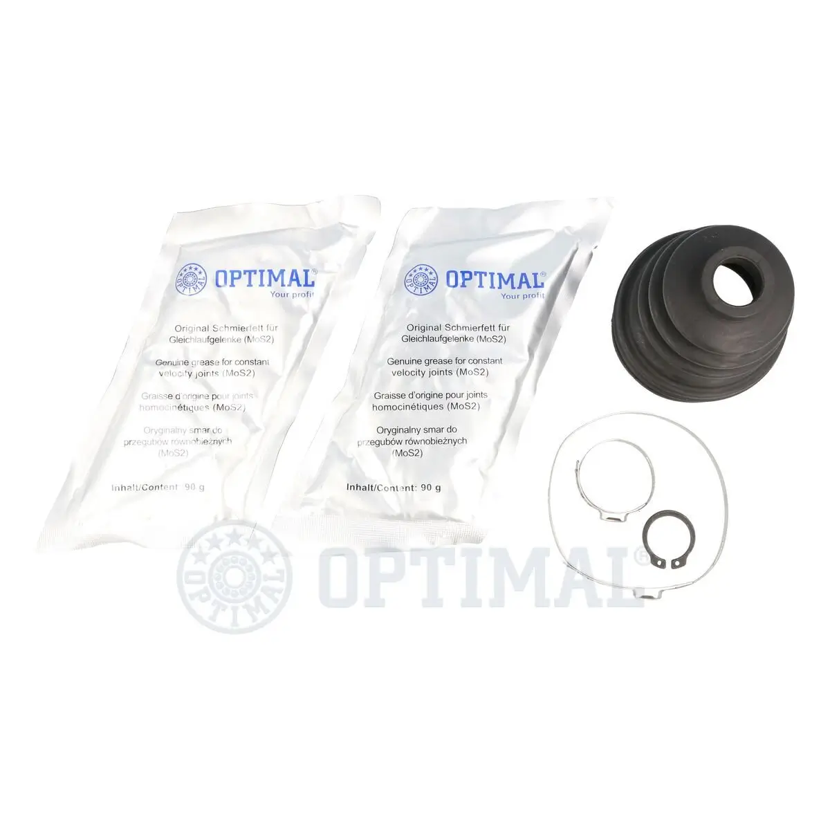 Faltenbalgsatz, Antriebswelle Vorderachse links Vorderachse rechts getriebeseitig OPTIMAL CVB-10376CR