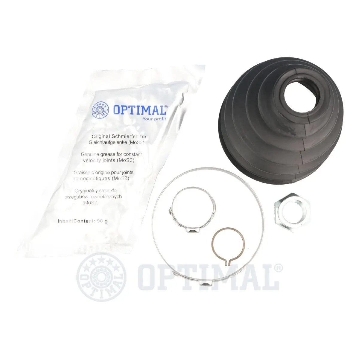 Faltenbalgsatz, Antriebswelle Vorderachse links Vorderachse rechts radseitig OPTIMAL CVB-10604TPE