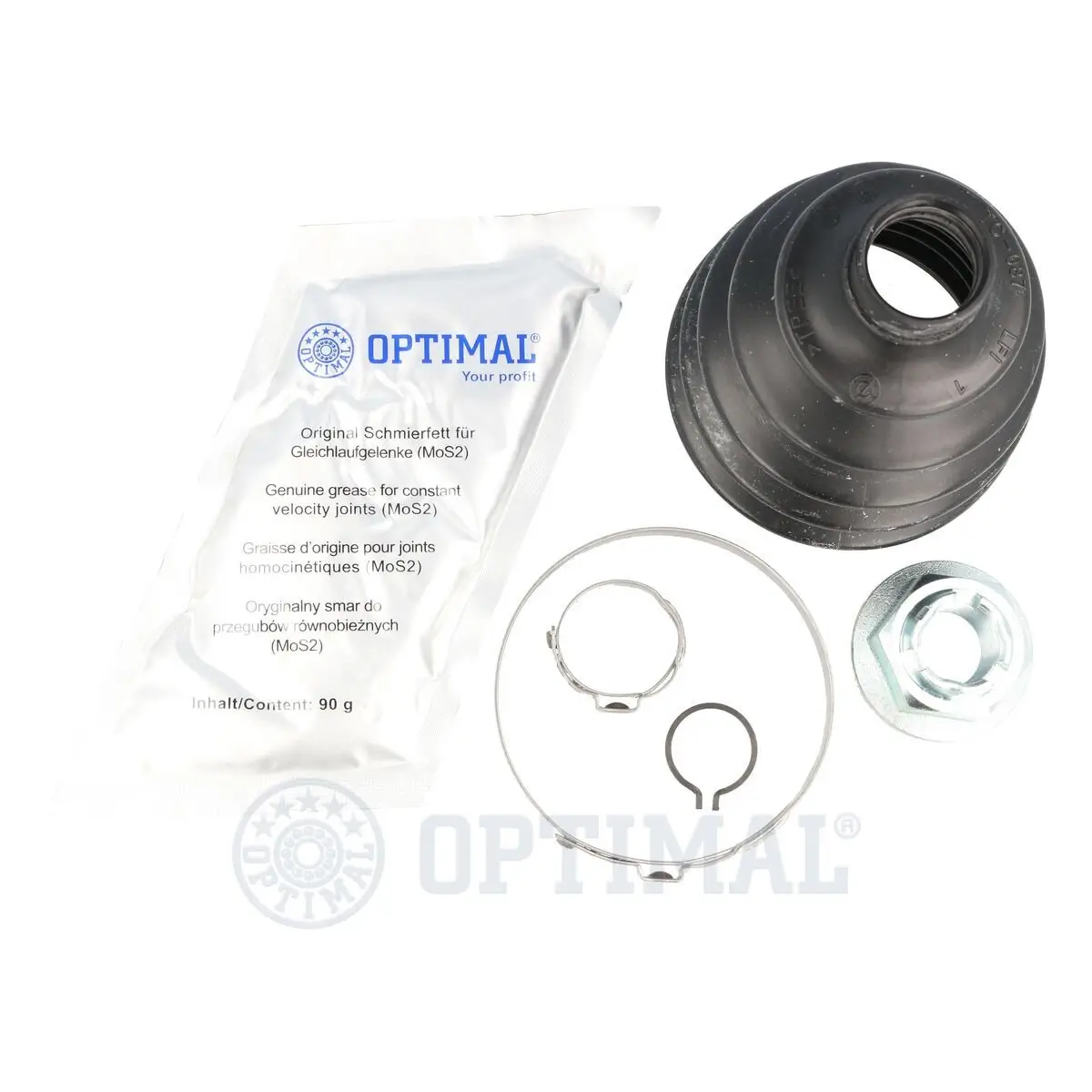 Faltenbalgsatz, Antriebswelle Vorderachse links Vorderachse rechts radseitig OPTIMAL CVB-10695TPE