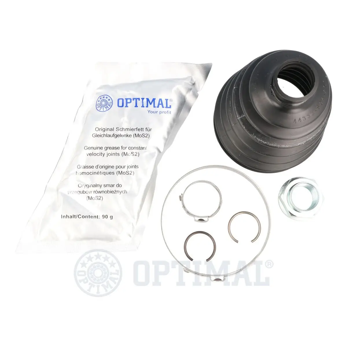 Faltenbalgsatz, Antriebswelle Vorderachse links Vorderachse rechts radseitig OPTIMAL CVB-10707TPE