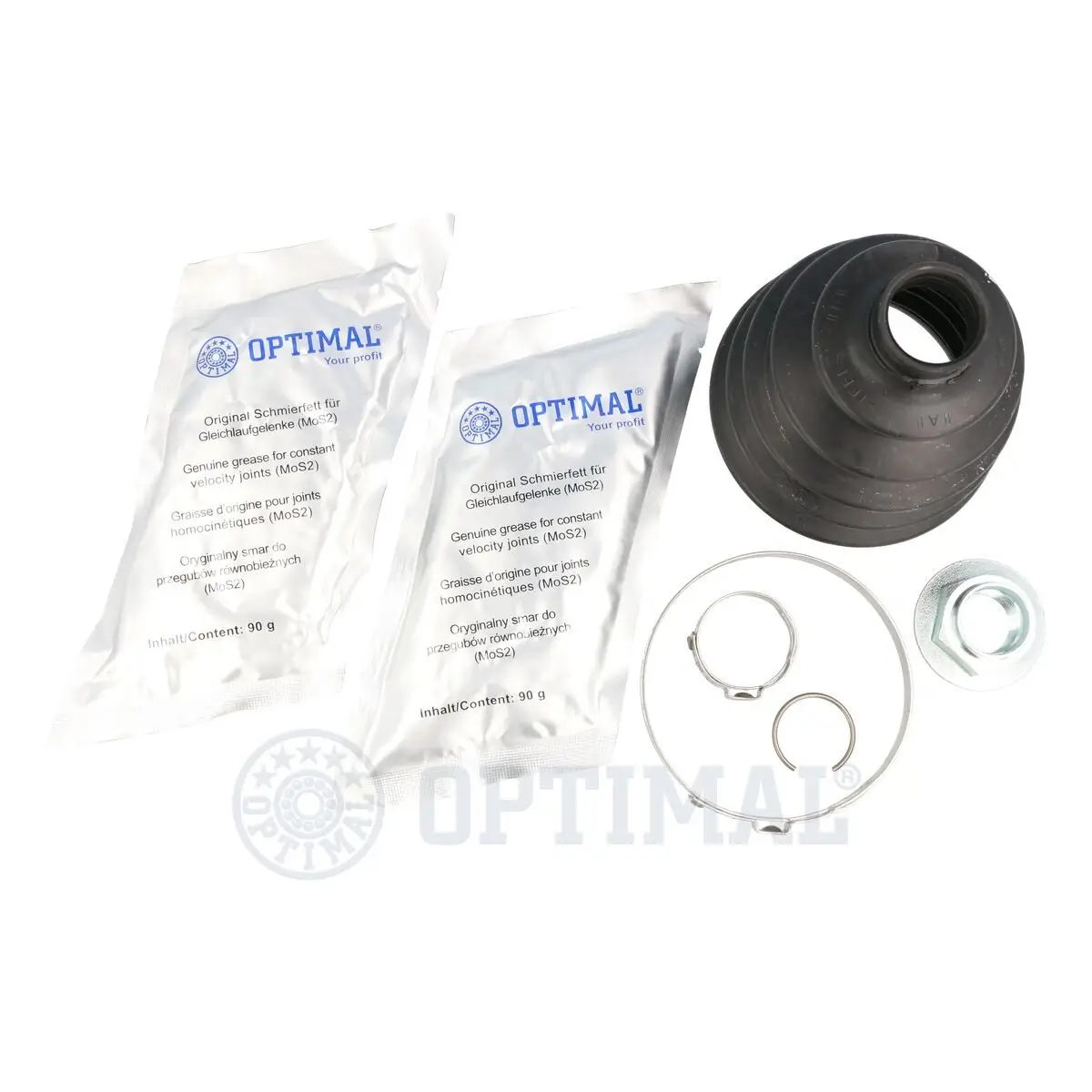 Faltenbalgsatz, Antriebswelle Vorderachse links Vorderachse rechts radseitig OPTIMAL CVB-10726TPE