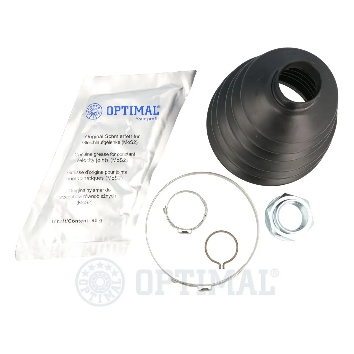 Faltenbalgsatz, Antriebswelle Vorderachse links Vorderachse rechts radseitig OPTIMAL CVB-10727TPE