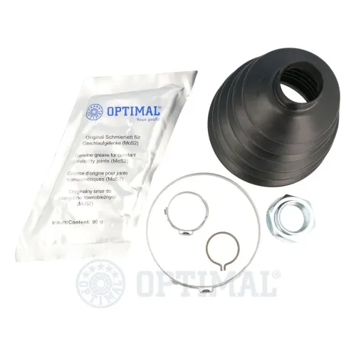 Faltenbalgsatz, Antriebswelle Vorderachse links Vorderachse rechts radseitig OPTIMAL CVB-10727TPE Bild Faltenbalgsatz, Antriebswelle Vorderachse links Vorderachse rechts radseitig OPTIMAL CVB-10727TPE