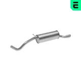 Endschalldämpfer hinten OPTIMAL OP-EES60050-OV