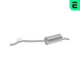 Endschalldämpfer hinten OPTIMAL OP-EES60057-OV