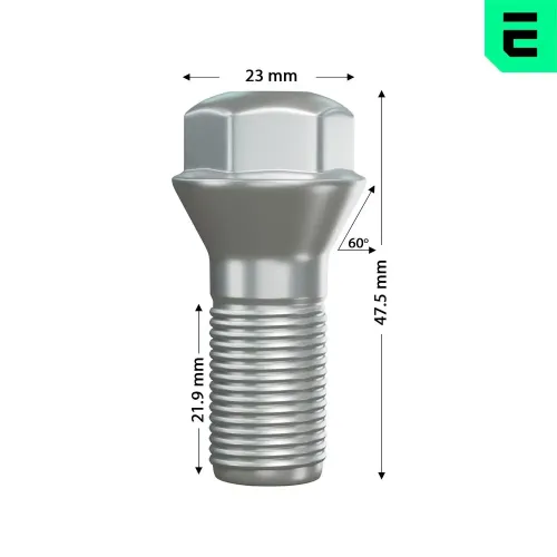 Radschraube Hinterachse Vorderachse OPTIMAL OP-UWB10008-20 Bild Radschraube Hinterachse Vorderachse OPTIMAL OP-UWB10008-20