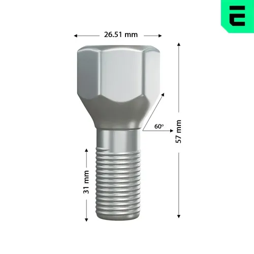 Radschraube Hinterachse Vorderachse OPTIMAL OP-UWB10043-1 Bild Radschraube Hinterachse Vorderachse OPTIMAL OP-UWB10043-1