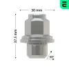 Radmutter Hinterachse Vorderachse OPTIMAL OP-UWN10007-20 Bild Radmutter Hinterachse Vorderachse OPTIMAL OP-UWN10007-20