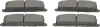 Bremsbelagsatz, Scheibenbremse Vorderachse MAPCO 106002 Bild Bremsbelagsatz, Scheibenbremse Vorderachse MAPCO 106002
