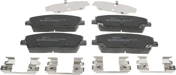 Bremsbelagsatz, Scheibenbremse Vorderachse MAPCO 106003