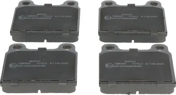 Bremsbelagsatz, Scheibenbremse Vorderachse MAPCO 106005
