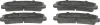 Bremsbelagsatz, Scheibenbremse Vorderachse MAPCO 106008 Bild Bremsbelagsatz, Scheibenbremse Vorderachse MAPCO 106008