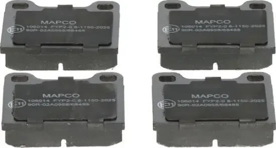 Bremsbelagsatz, Scheibenbremse Hinterachse MAPCO 106014 Bild Bremsbelagsatz, Scheibenbremse Hinterachse MAPCO 106014