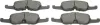Bremsbelagsatz, Scheibenbremse Vorderachse MAPCO 106018 Bild Bremsbelagsatz, Scheibenbremse Vorderachse MAPCO 106018