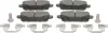 Bremsbelagsatz, Scheibenbremse Hinterachse MAPCO 106023HPS Bild Bremsbelagsatz, Scheibenbremse Hinterachse MAPCO 106023HPS