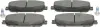 Bremsbelagsatz, Scheibenbremse Vorderachse MAPCO 106050 Bild Bremsbelagsatz, Scheibenbremse Vorderachse MAPCO 106050