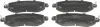 Bremsbelagsatz, Scheibenbremse Vorderachse MAPCO 106064 Bild Bremsbelagsatz, Scheibenbremse Vorderachse MAPCO 106064