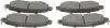 Bremsbelagsatz, Scheibenbremse Vorderachse MAPCO 106064 Bild Bremsbelagsatz, Scheibenbremse Vorderachse MAPCO 106064