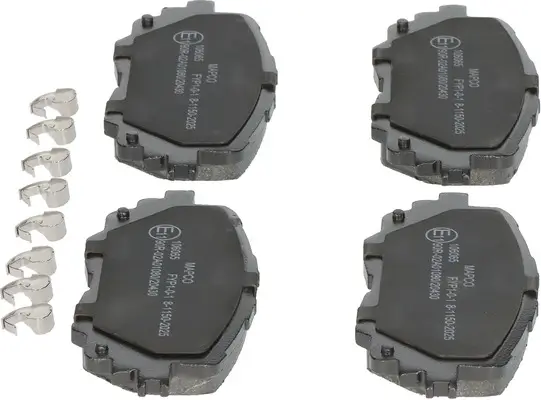 Bremsbelagsatz, Scheibenbremse Vorderachse MAPCO 106065 Bild Bremsbelagsatz, Scheibenbremse Vorderachse MAPCO 106065