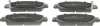 Bremsbelagsatz, Scheibenbremse Vorderachse MAPCO 106069 Bild Bremsbelagsatz, Scheibenbremse Vorderachse MAPCO 106069