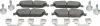Bremsbelagsatz, Scheibenbremse Vorderachse MAPCO 106079 Bild Bremsbelagsatz, Scheibenbremse Vorderachse MAPCO 106079