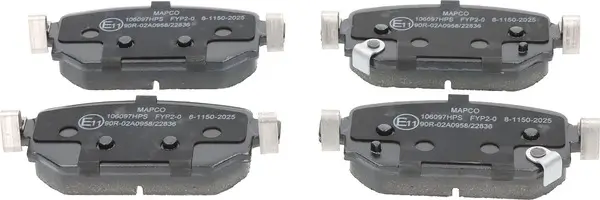 Bremsbelagsatz, Scheibenbremse Hinterachse MAPCO 106097HPS