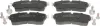 Bremsbelagsatz, Scheibenbremse Vorderachse MAPCO 106102 Bild Bremsbelagsatz, Scheibenbremse Vorderachse MAPCO 106102