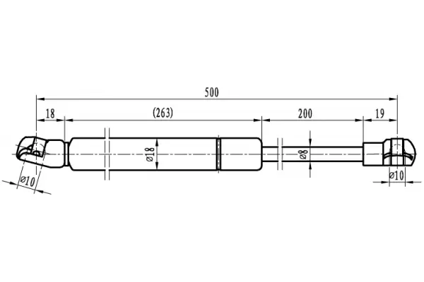 Gasfeder, Motorhaube MAPCO 20958