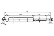 Gasfeder, Motorhaube MAPCO 20958