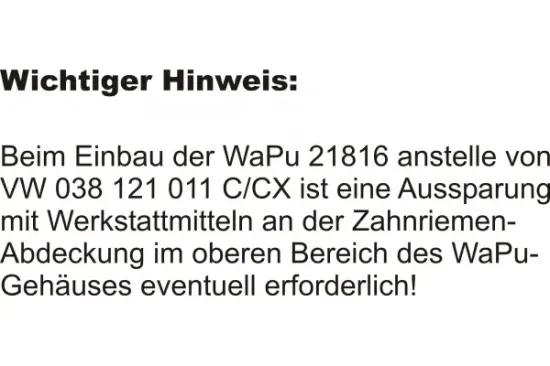 Wasserpumpe, Motorkühlung MAPCO 21816 Bild Wasserpumpe, Motorkühlung MAPCO 21816