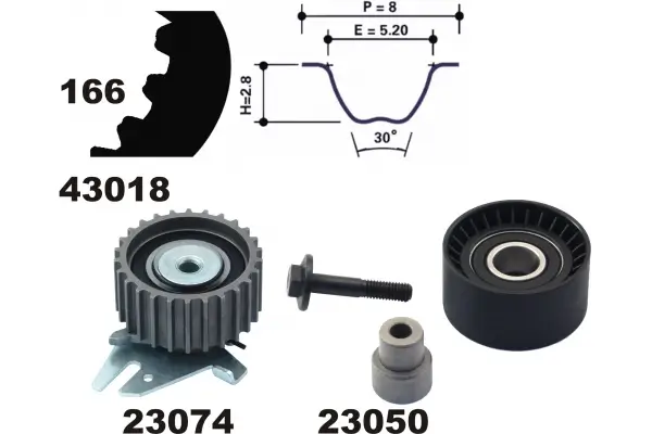 Zahnriemensatz MAPCO 23014