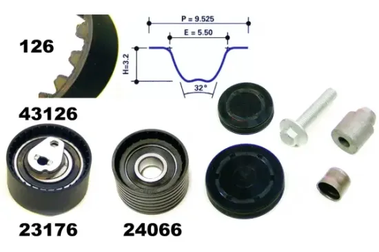 Zahnriemensatz MAPCO 23136 Bild Zahnriemensatz MAPCO 23136