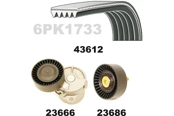 Keilrippenriemensatz MAPCO 23613