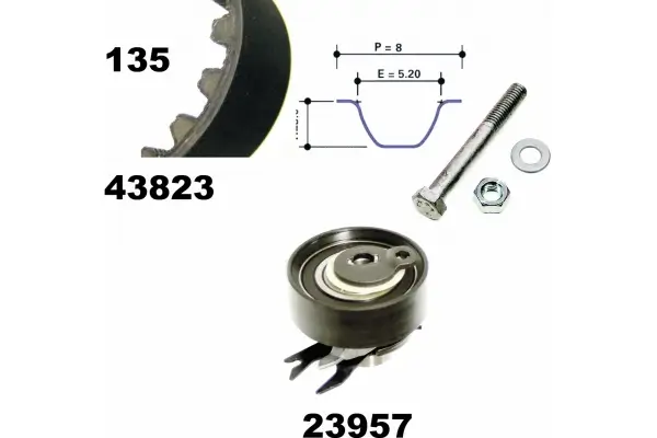 Zahnriemensatz MAPCO 23823