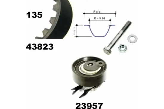 Zahnriemensatz MAPCO 23823 Bild Zahnriemensatz MAPCO 23823