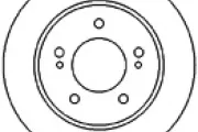 Bremsscheibe Hinterachse MAPCO 45514