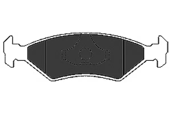 Bremsbelagsatz, Scheibenbremse Vorderachse MAPCO 6159