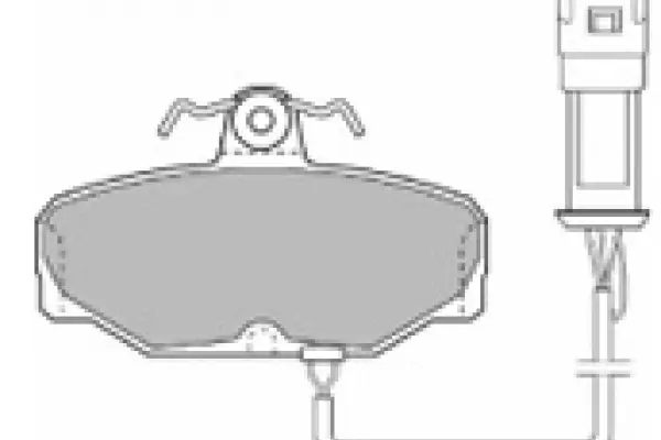 Bremsbelagsatz, Scheibenbremse Hinterachse MAPCO 6234