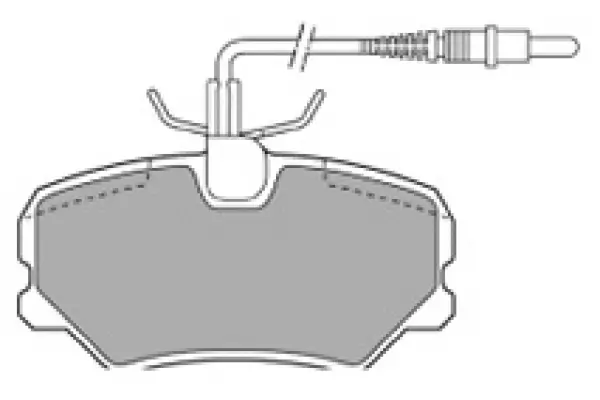 Bremsbelagsatz, Scheibenbremse Vorderachse MAPCO 6309