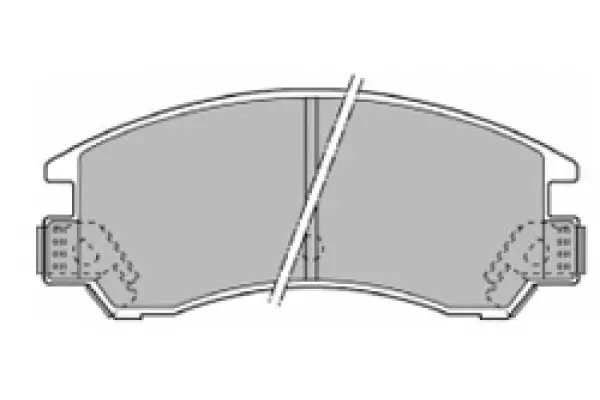 Bremsbelagsatz, Scheibenbremse Vorderachse MAPCO 6312