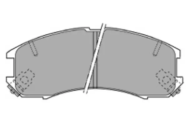 Bremsbelagsatz, Scheibenbremse Vorderachse MAPCO 6336