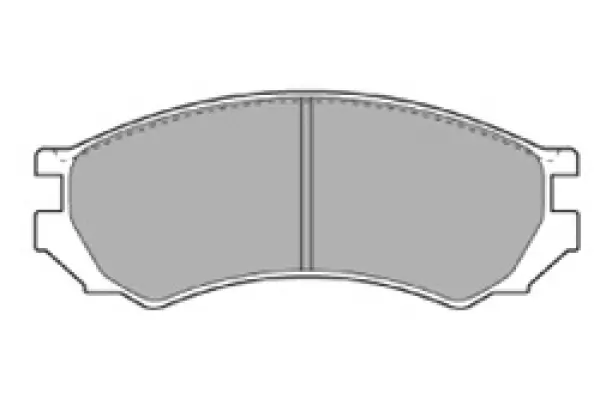 Bremsbelagsatz, Scheibenbremse Vorderachse MAPCO 6345