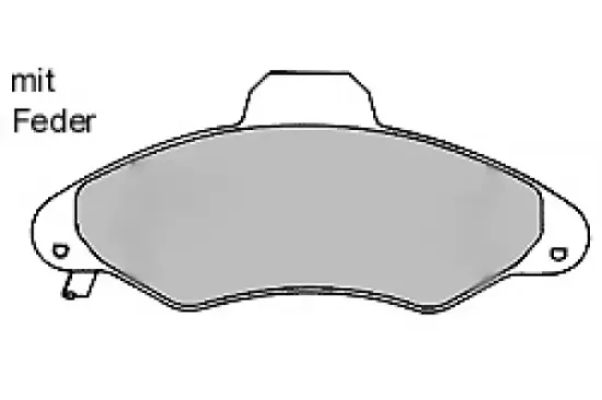 Bremsbelagsatz, Scheibenbremse Vorderachse MAPCO 6388/1 Bild Bremsbelagsatz, Scheibenbremse Vorderachse MAPCO 6388/1