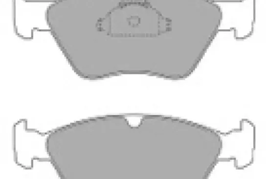 Bremsbelagsatz, Scheibenbremse Vorderachse MAPCO 6459 Bild Bremsbelagsatz, Scheibenbremse Vorderachse MAPCO 6459