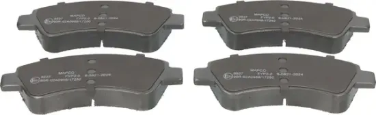Bremsbelagsatz, Scheibenbremse Vorderachse MAPCO 6537 Bild Bremsbelagsatz, Scheibenbremse Vorderachse MAPCO 6537