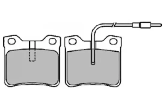 Bremsbelagsatz, Scheibenbremse Hinterachse MAPCO 6587 Bild Bremsbelagsatz, Scheibenbremse Hinterachse MAPCO 6587