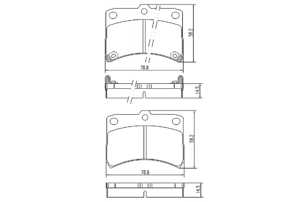 Bremsbelagsatz, Scheibenbremse Vorderachse MAPCO 6726