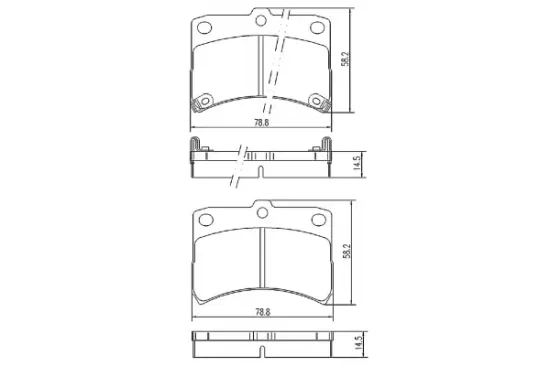 Bremsbelagsatz, Scheibenbremse Vorderachse MAPCO 6726 Bild Bremsbelagsatz, Scheibenbremse Vorderachse MAPCO 6726