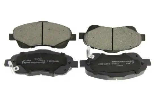 Bremsbelagsatz, Scheibenbremse Vorderachse MAPCO 6834 Bild Bremsbelagsatz, Scheibenbremse Vorderachse MAPCO 6834