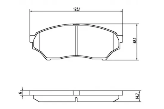 Bremsbelagsatz, Scheibenbremse Vorderachse MAPCO 6850 Bild Bremsbelagsatz, Scheibenbremse Vorderachse MAPCO 6850